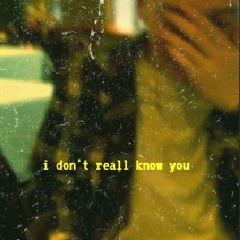 i don't really know you (ft. old gregg)