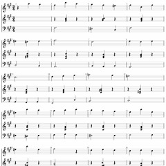 Thème et Variations pour Piano et Flûte en Fa#m