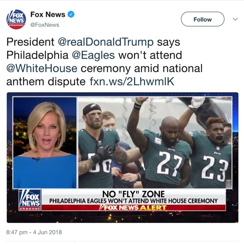 Fox News Just Attacked the Eagles for Praying to God Instead of Trump