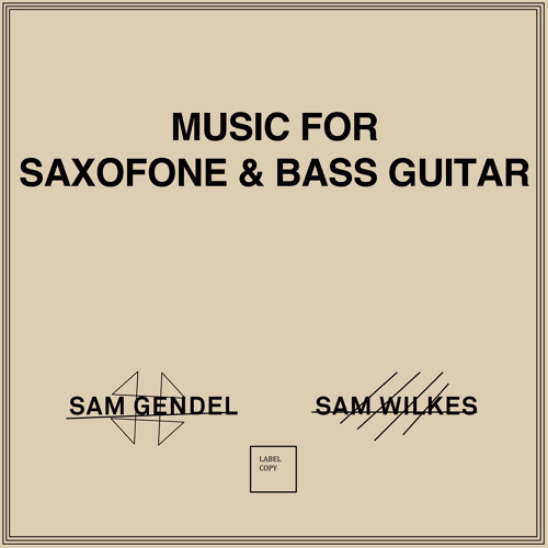 Sam Gendel & Sam Wilkes - THEEM AND VARIATIONS