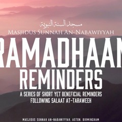 Dont Make This Month Be Against You - Ramadhan Reminder By Abu Idrees