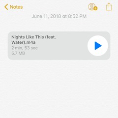 Nights Like This (feat. Water)