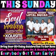 SOUL SUNDAY LIVE JUGGLING -Featuring Worl Boss Lizard- 10TH JUNE