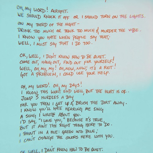 Who wrote oh my love