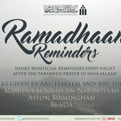 Seal Ramadhan With Forgiveness - Reminder By Abu Hakeem
