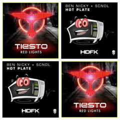 Ben -Nicky -Red -Alert Vs Tiesto- Red- Lights Vs SCNDL -Hot - plate E.I.D.O Bounce Mash - Up