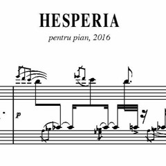 Carmen Carneci - HESPER(Í)A for solo Piano