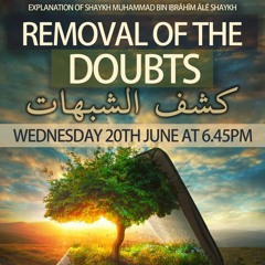 Removal of the Doubts Lesson 1 (20/06/18)