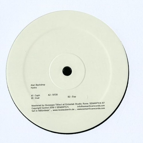 Alan Backdrop - Hydra EP [SEMANTICA 97]