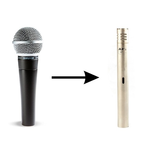 Stream ROOM Shure SM58 To Vintage AKG C451 B 58 WITH SAUCE by