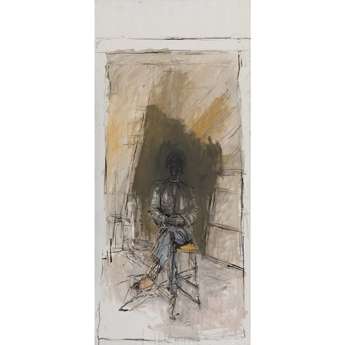 “Isaku Yanaihara Seated Full-Length” (1957) by Alberto Giacometti