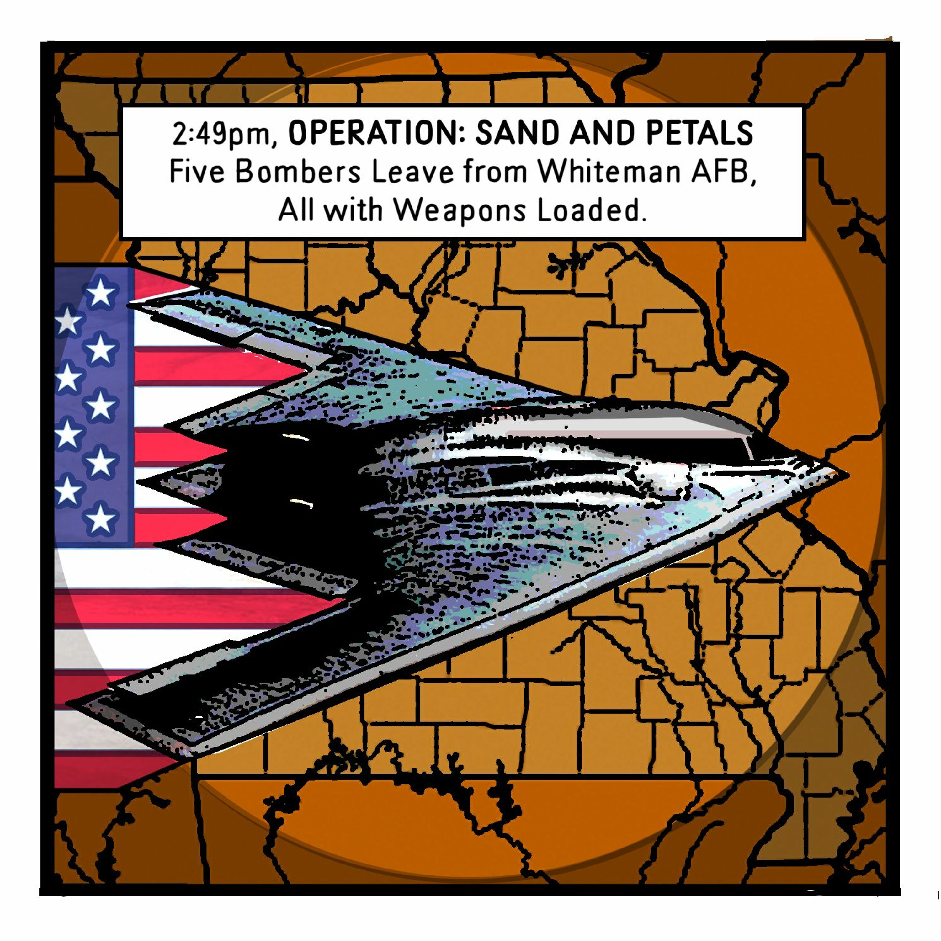 THE BUREAU: 2:49pm, SAND AND PETALS: Five Bombers Leave from Whiteman AFB, All with Weapons Loaded. episode artwork