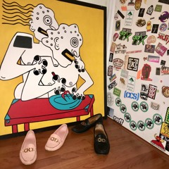 Starry Carson & Summrs - Black and Gold and Baby Pink