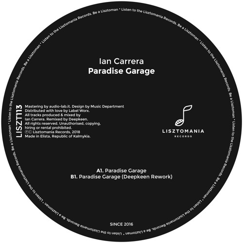Ian Carrera - Paradise Garage || Single