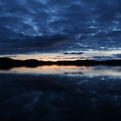 Night rainfall on Lake Sacandaga
