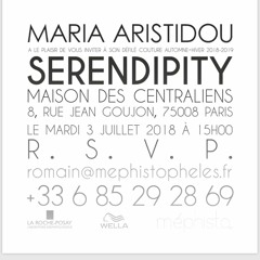 PARIS HAUTE COUTURE FASHION WEEK - MARIA ARISTIDOU - SERENDIPITY