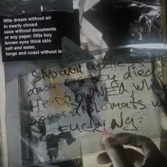 Burning house, salty river. Take a shit, good bye.