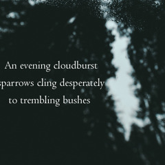 Tremble in desperate  [naviarhaiku236 - An evening cloudburst]