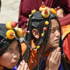 Kalachakra Festival - prayers by monks in the presence of HH the Dalai Lama