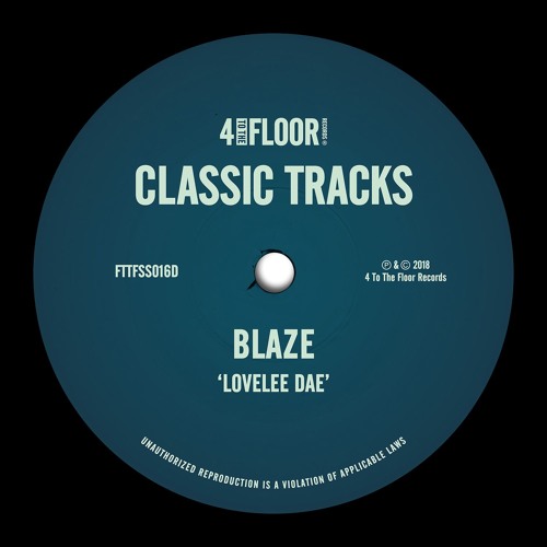 Blaze 'Lovelee Dae' (Carl Craig's 70 Degrees And Sunny Mix)