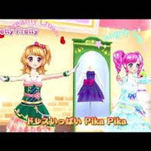 るか・もな・みき・みほ・ななせ・かな from AIKATSU☆STARS! with 大空あかり(下地紫野)- Pretty Pretty(909state Remix)