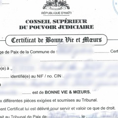 Enfo sitwayen #9. Diferans ant Certificat bonne vie et moeurs ak casier judiciaire