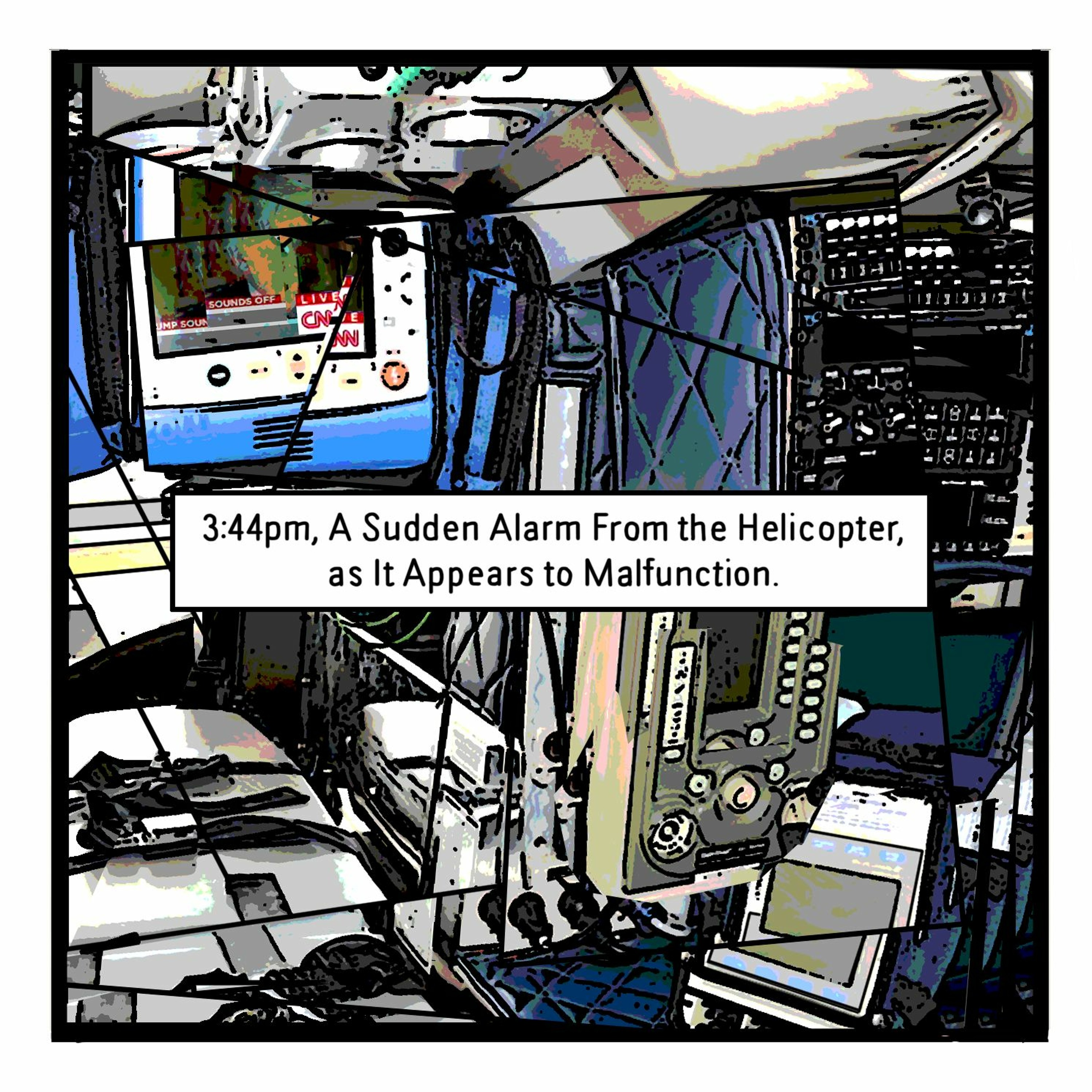 THE BUREAU: 3:44pm, A Sudden Alarm From the Helicopter, as It Appears to Malfunction. episode artwork