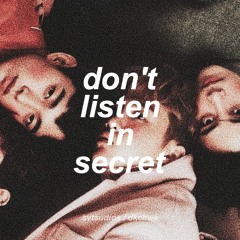don't listen in secret by seventeen but it's raining and they're rehearsing next door