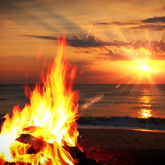 Campfire & Ocean Waves White Noise (75 Minutes)