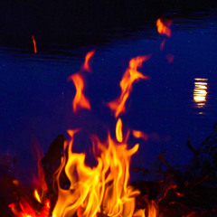 Campfire by a Lake (75 Minutes)