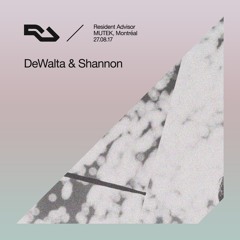 RA Live - 2017.08.27 - DeWalta & Shannon , MUTEK, Montréal