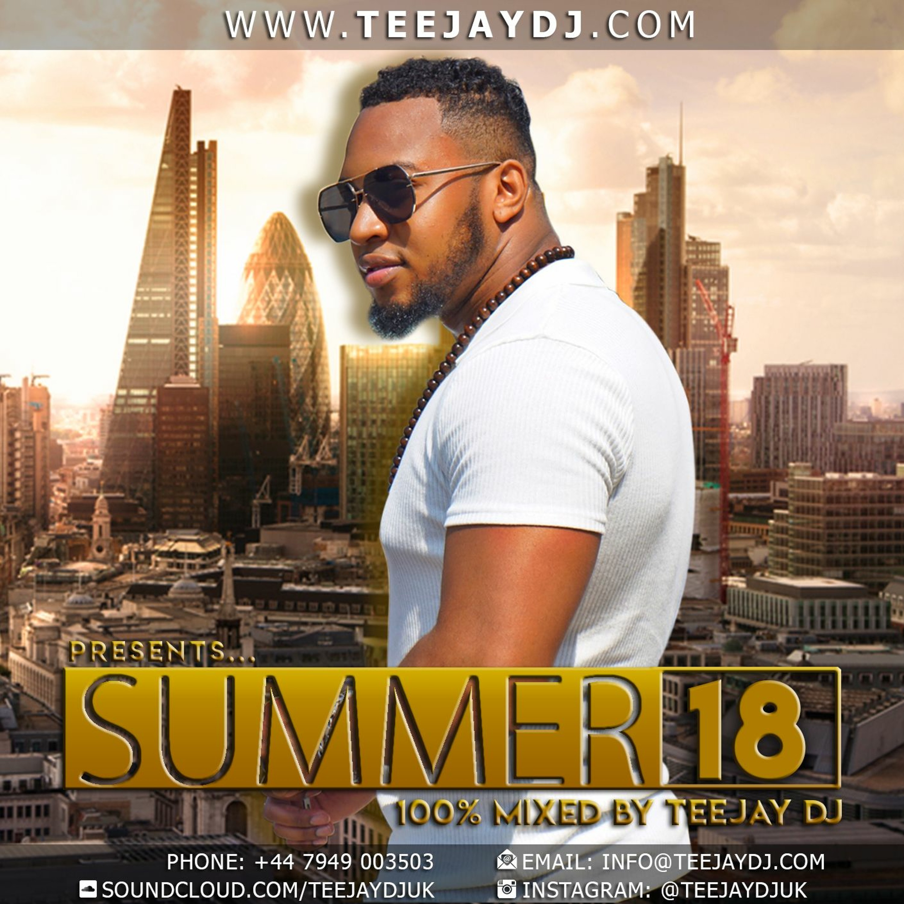 TeeJay DJ Presents “Summer 18” Mix CD (Hip Hop/R&B/UK/Dancehall)