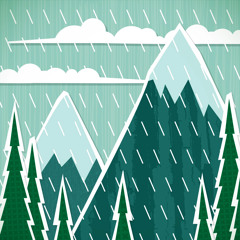 Rain in Mountains White Noise (75 Minutes)