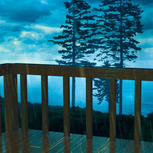 Rain on Deck with Ocean Waves (75 Minutes)