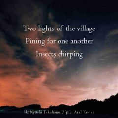 Two shed lights [naviarhaiku238 - Two lights of the village]