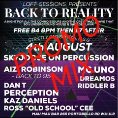 BACK TO REALITY PROMO MIX (mixed by kaz daniels)