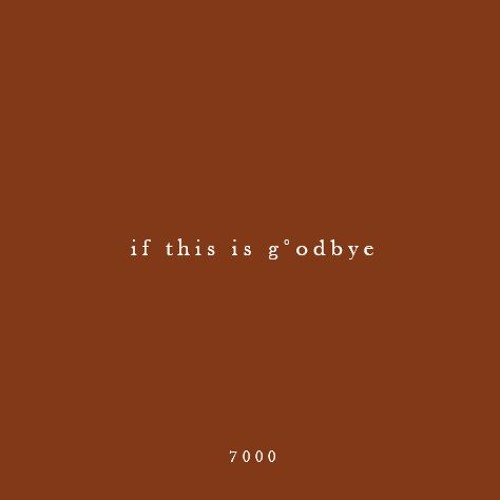 Ride: if this is g°odbye