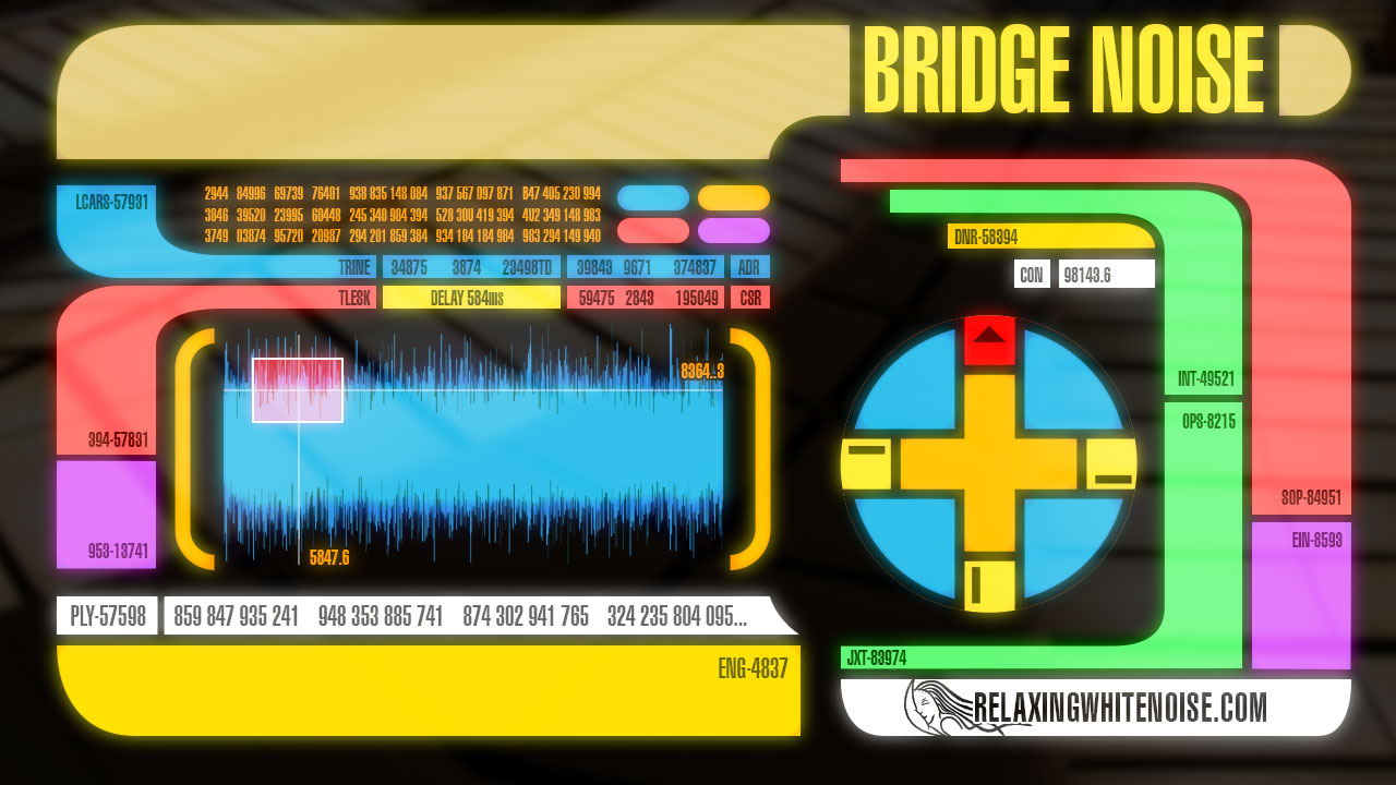 StarTrek TNG Bridge Sounds for Sleep or Studying (75 Minutes)