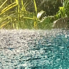 Thunder Sounds with Rain on Pond (75 Minutes)