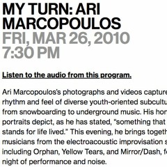 Yellow Tears - Live At The Whitney Museum - 03/26/2010