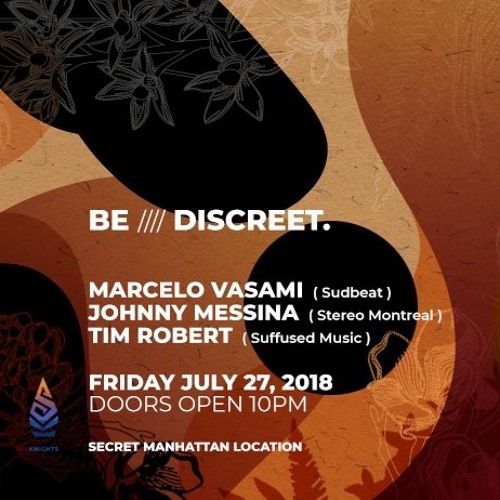 Tim Robert Live in NYC - Be Discreet July 27 2018