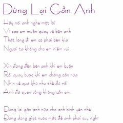 Đừng lại gần anh - Hải Nguyễn