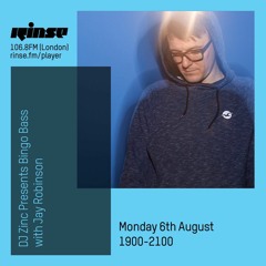 DJ Zinc presents Bingo Bass with Jay Robinson - 6th August 2018