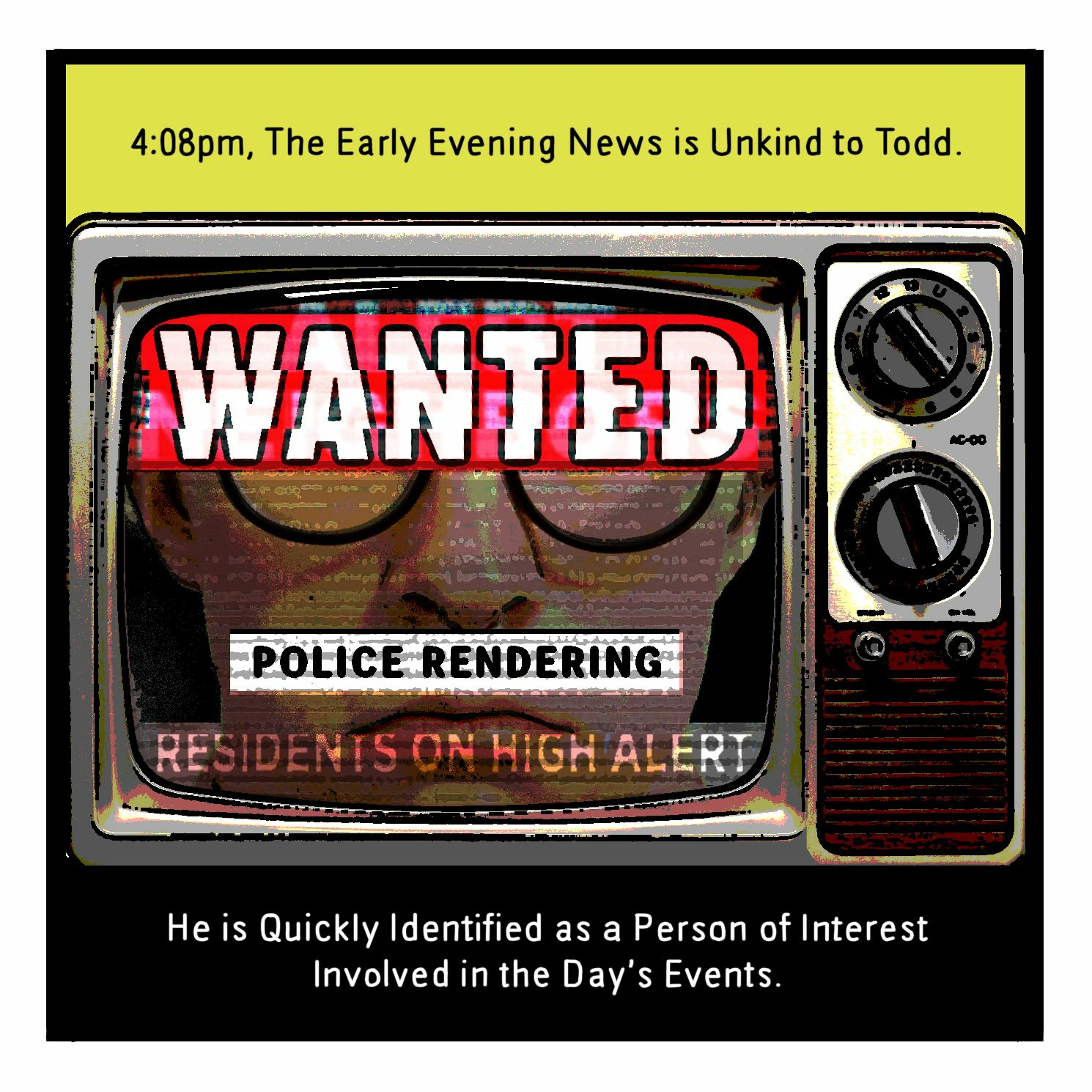 THE BUREAU: 4:08pm, The Early Evening News is Unkind to Todd. episode artwork