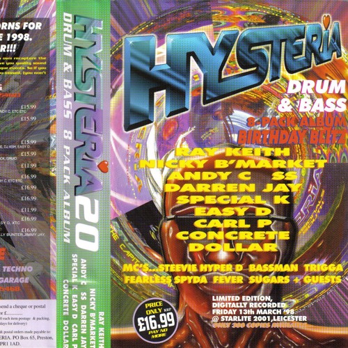 Andy C & Easy D--HYSTERIA 20--Birthday Blitz--1998