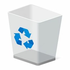 a not so empty trash can