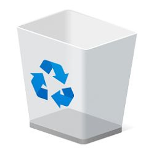 a not so empty trash can