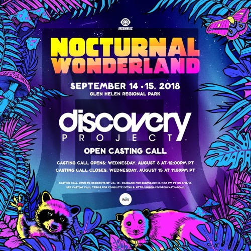 Kaze - Nocturnal Wonderland Open Casting Call 2018