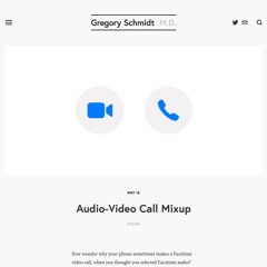 Audio-Video Call Mixup