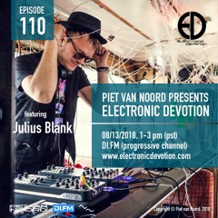 Electronic Devotion Episode 110 (13 August 2018) guest Julius Blank